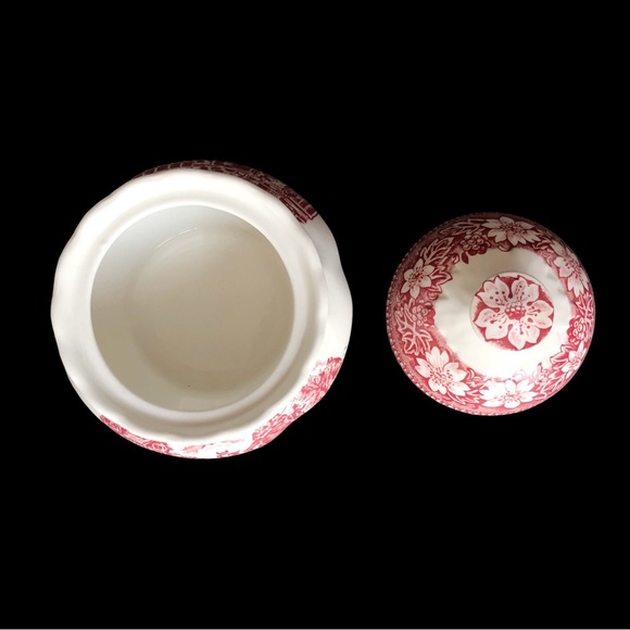 ROYAL TUDOR WARE Coaching Taverns Staffordshire England Sugar & Creamer Set - Picture 4 of 11